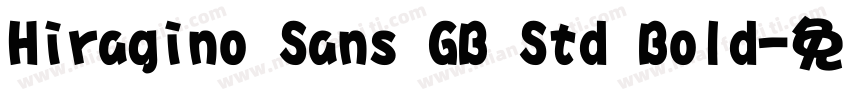 Hiragino Sans GB Std Bold字体转换